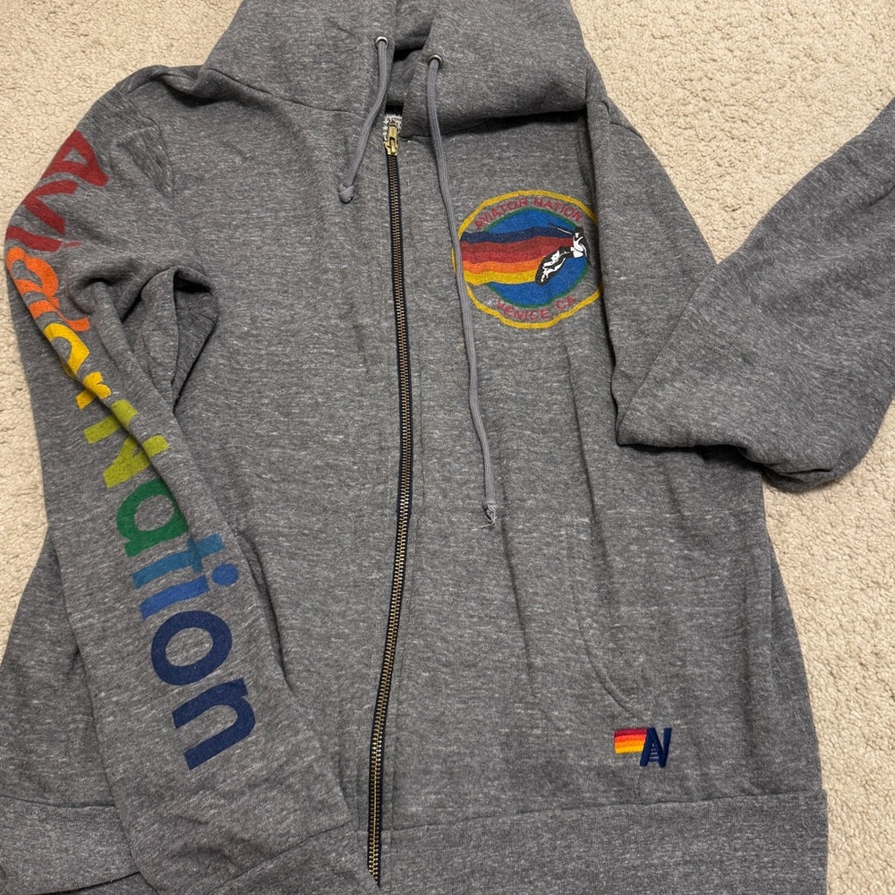 Aviator Nation Malibu Zip-up Hoodie